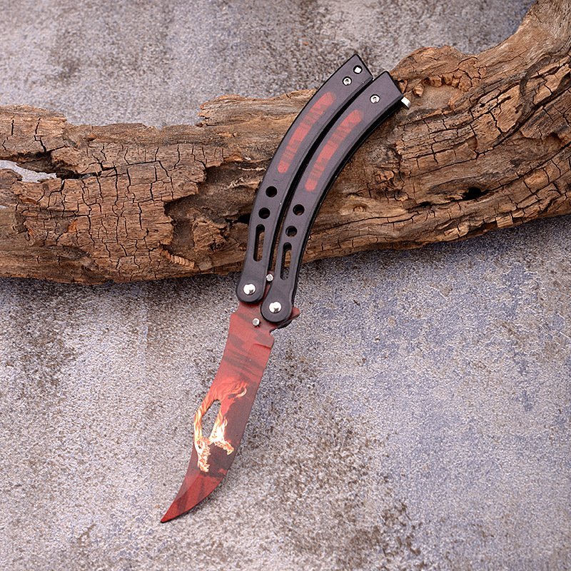 CUCHILLO DE ENTRENAMIENTO BALISONG BUTTERFLY DE CSGO - Butterfly Knife.cl