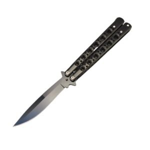 Navaja Balisong BM 42 Navaja mariposa con cierre de resorte, color negro