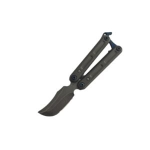 Mini cuchillo de mariposa Mini Balisong, cuchillo de práctica de acero inoxidable, cuchillo de fruta afilado clave