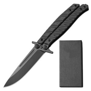 Cuchillo de mariposa, cuchillo plegable, herramienta de supervivencia, cuchillo para aire libre multifunción, cuchillo de supervivencia portátil para exteriores, cuchillo para fruta