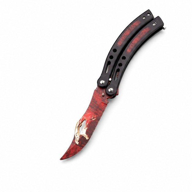 17553-main-white-clean.jpg CUCHILLO DE ENTRENADOR BALISONG MARIPOSA CSGO