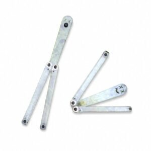 Cuchillo de mariposa transparente, cuchillo de entrenamiento sin cortar, cuchillo plegable, cuchillo para arrojar, plástico, pc, calamar, Smiley Joker
