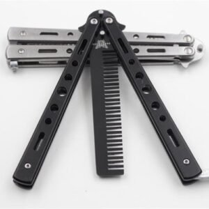 Balisong Butterfly Comb Edc - Herramienta de práctica, segura y sin afilar, para principiantes
