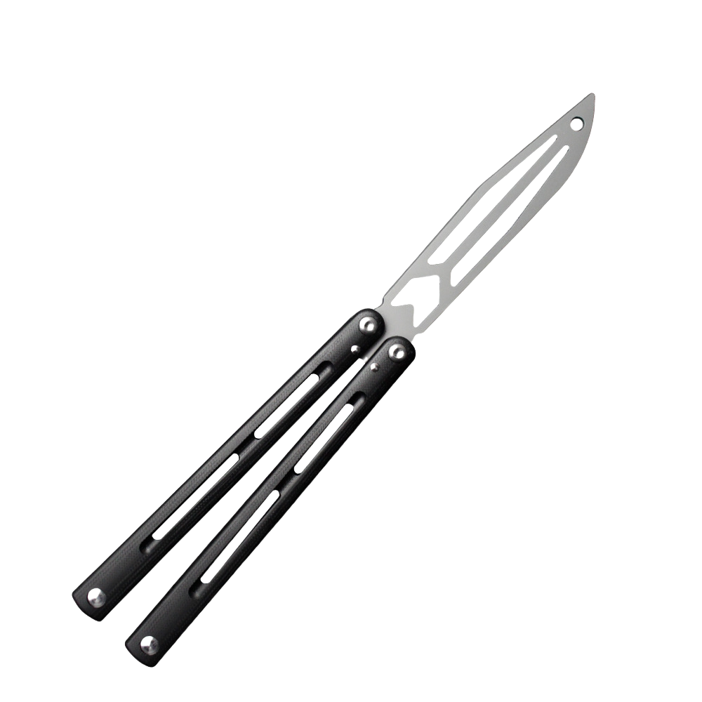 33.png Cuchillo de mariposa entrenador Cnc, estructura de manga de proceso, cuchillo de mariposa, Mango antideslizante elegante, práctica sin afilar