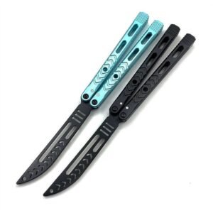 Cuchillo de entrenamiento Variant Practice Butterfly 7075 de aluminio sin cortar