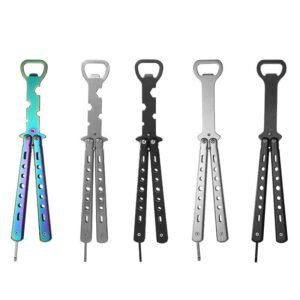 Balisong Abrebotellas Abridor de Vino Creativo Multifuncional para Uso doméstico