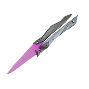 Juego Valorant, cuchillo de mariposa con singularidad periférica, cuchillo de honda de aleación