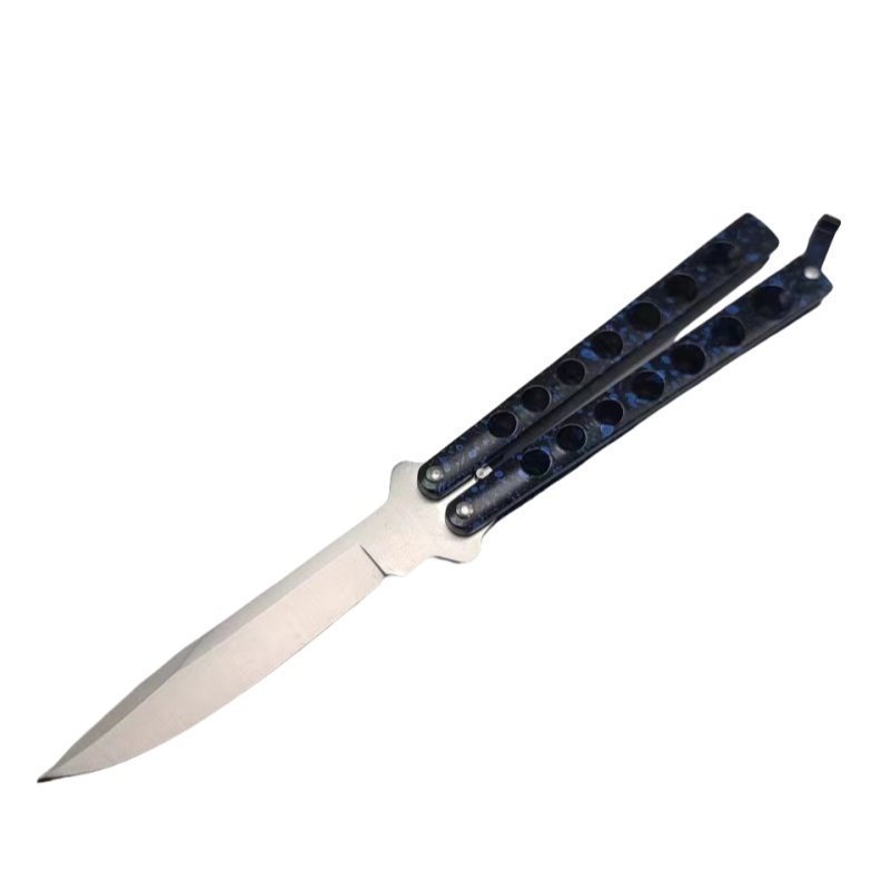 微信图片_20250107171251.jpg Cuchillo Balisong Helix Butterfly de alta calidad AZUL